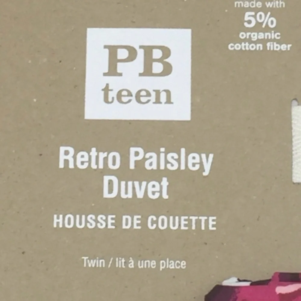 Pottery Barn Teen Duvet Cover Sham Set Twin New